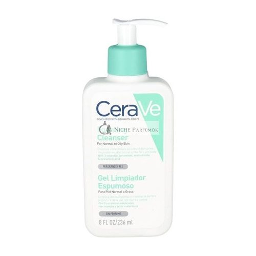 CeraVe Foaming Cleanser for Normal to Oily Skin with Niacinamide and 3 Essential Ceramides Fragrance Free 236ml