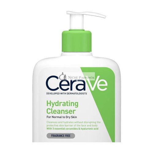 CeraVe Hydrating Cleanser for Normal to Dry Skin with Hyaluronic Acid and 3 Essential Ceramides 473ml