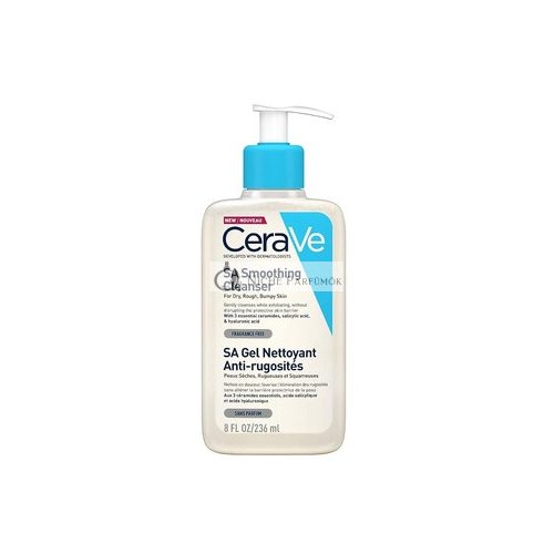 CeraVe SA Smoothing Cleanser 236ml/8oz Face and Body Wash with Salicylic Acid