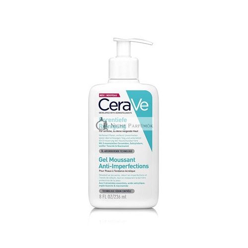 CeraVe Deep Cleansing Foaming Facial Cleanser for Acne-Prone Skin with Clay and Niacinamide 236ml