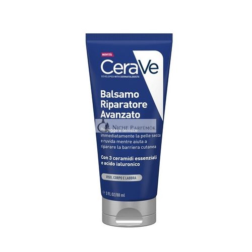 CeraVe Ultra Repair Balm for Face, Body, and Lips Cream for Dry, Rough, and Cracked Skin With 3 Essential Ceramides and Hyaluronic Acid 88ml