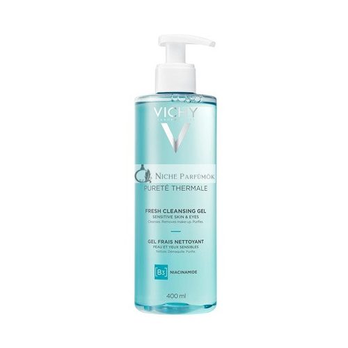 Vichy Pureté Thermale Fresh Cleansing Gel with Glycerin Gentle Gel Cleanser & Makeup Remover 13.5 Fl Oz