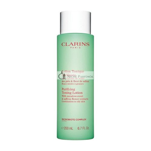 Clarins Purifying Toning Lotion with Meadowsweet and Saffron Flower Extract 200ml