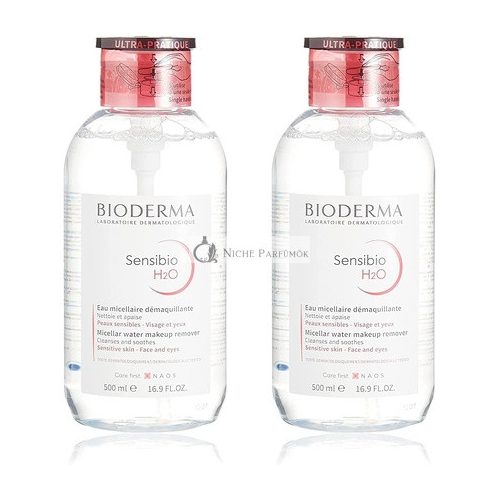 BIODERMA Sensibio H2O Micellar Water for Sensitive Skin 500ml - Pack of 2