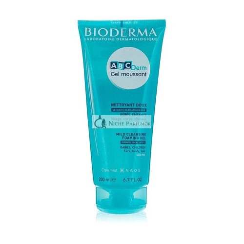 Bioderma ABCDerm Mild Foaming Cleanser for Babies and Children Face Body Hair 200ml