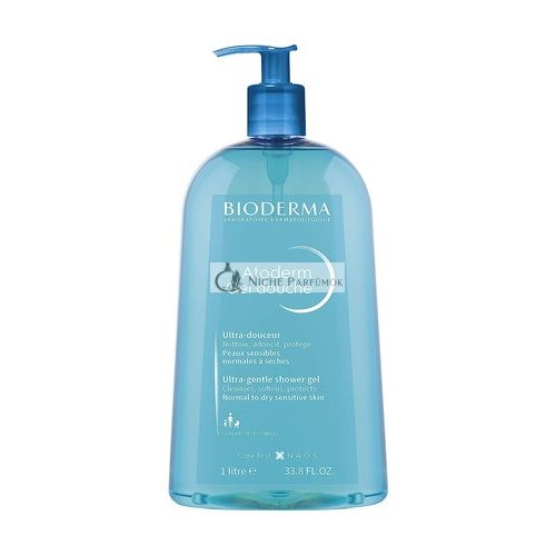 Bioderma Atoderm Hydrating Shower Gel Moisturizing Face and Body Cleanser 33.8 Fl Oz