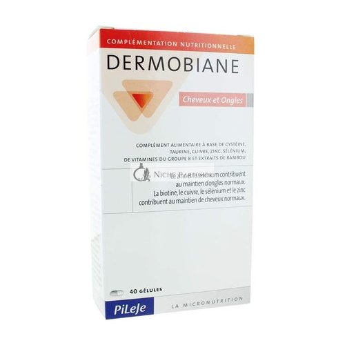 Pileje Dermobiane Hair Nails, 40 Piece, Capsules