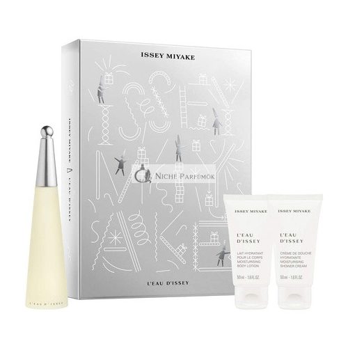 Issey Miyake L'Eau D'Issey Eau De Toilette 50ml Shower Cream 50ml Body Lotion 50ml