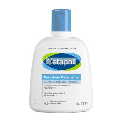 Cetaphil Fluid Cleansing Emulsion Moisturising Face and Body Cream for Sensitive Dry and Tolerant Skin Fragrance Free 250ml