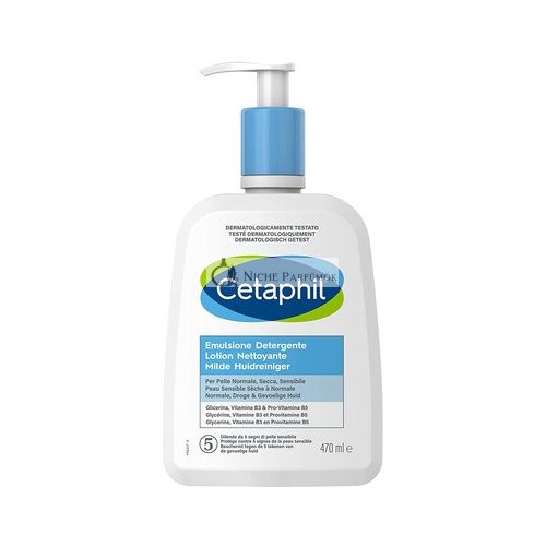 Cetaphil Moisturizing Face and Body Cleanser Emulsion for Sensitive, Dry, and Tolerant Skin - 470ml