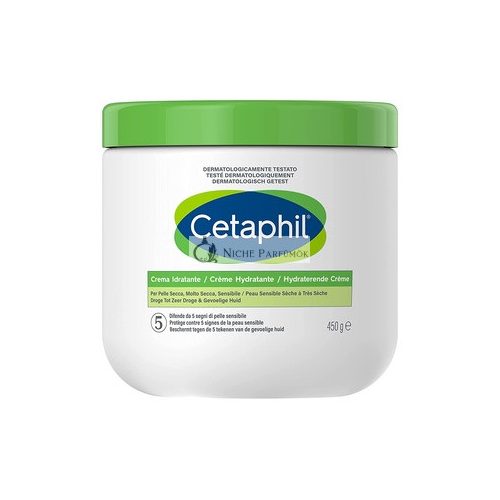 Cetaphil Moisturizing Face and Body Cream 48 Hour Intensive Moisture for Dry, Very Dry, Sensitive, and Damaged Skin Fragrance Free 450g