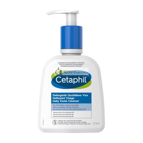 Cetaphil Daily Face Cleanser with Glycerin, Panthenol, and Niacinamide 237ml