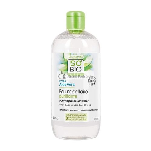 SO'BiO étic Cosmebio Combination/Oily Skin Hydra Aloe Vera Purifying Micellar Water 500ml