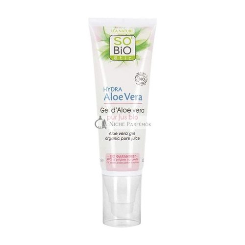 SO'BiO étic Organic Pure Juice Hypoallergenic Sensitive and Reactive Skin Cosmebio Hydra Aloe Vera Gel 125ml