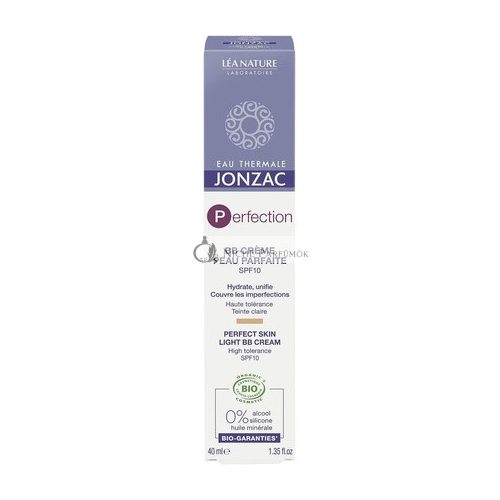 Jonzac Perfectly Transparent BB Cream for Skin 40ml - Organic Cosmetics