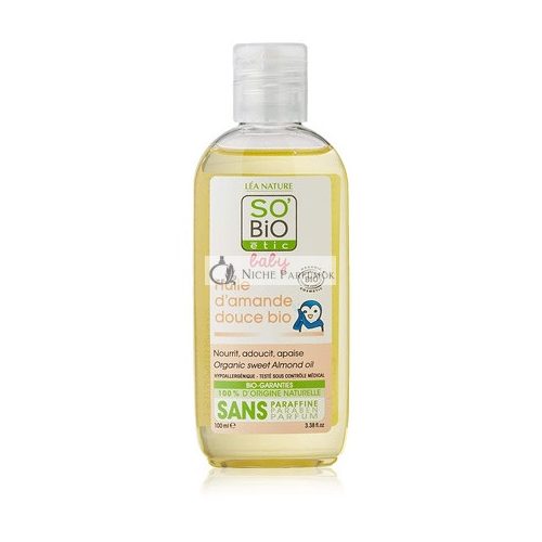 SO'BiO étic Organic Sweet Almond Oil Hypoallergenic 100ml