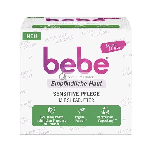 bebe Sensitive Care Face Cream 50ml with Shea Butter - Soothing Moisturizer for Sensitive Skin