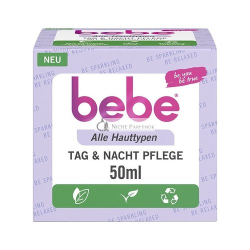 bebe Day & Night Care Face Cream 50ml with Moonflower and Vanilla Scent