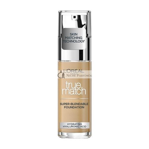 L'Oreal Paris True Match Liquid Foundation Skincare Infused with Hyaluronic Acid SPF 17 30ml 6N Honey