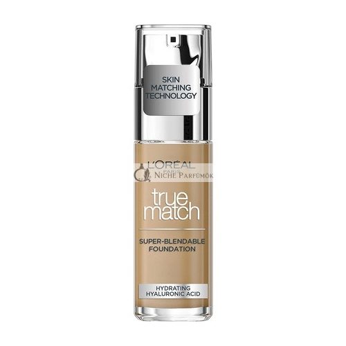 'Oreal Ladies True Match Foundation, 7.W Golden Amber 30ml