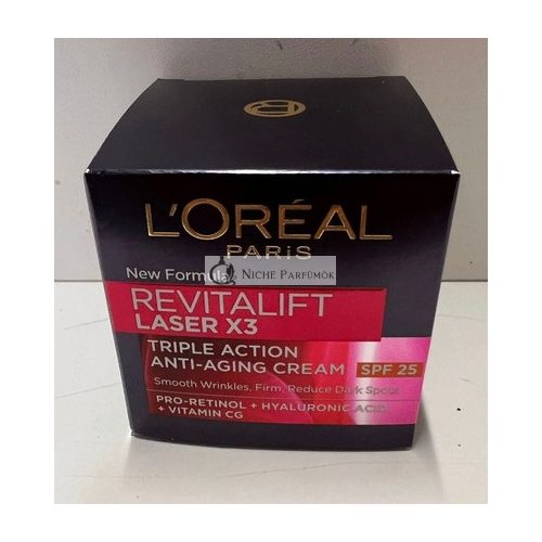 Loreal Revitalift Laser X3 Anti-Wrinkle Cream SPF25 Day 50ml