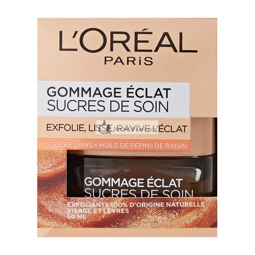 L'Oréal Paris - Facial & Lip Shine Scrub - Sugarcare - 50ml