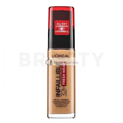 L'Oréal Paris Infaillible 32H Fresh Wear Long-Lasting Foundation for Matte Effect Golden Sun 30 ml