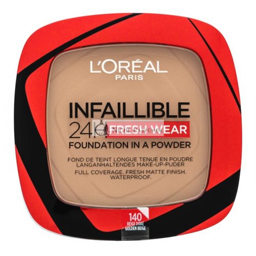 L'Oréal Paris Infaillible 24H Fresh Wear Foundation in a Powder Mattifying Finish 140 9 g