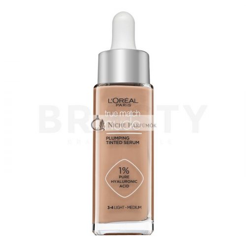 L'Oréal Paris True Match Nude Plumping Tinted Serum for Even Skin Tone 3-4 Light Medium 30 ml