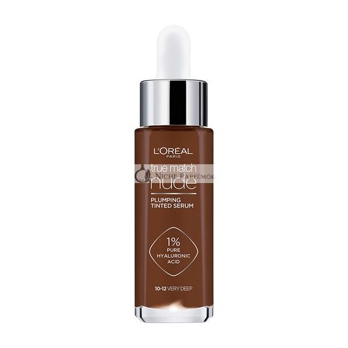 L'Oreal Paris True Match Nude Plumping Tinted Serum with 1% Hyaluronic Acid Shade 10-12 Very Deep