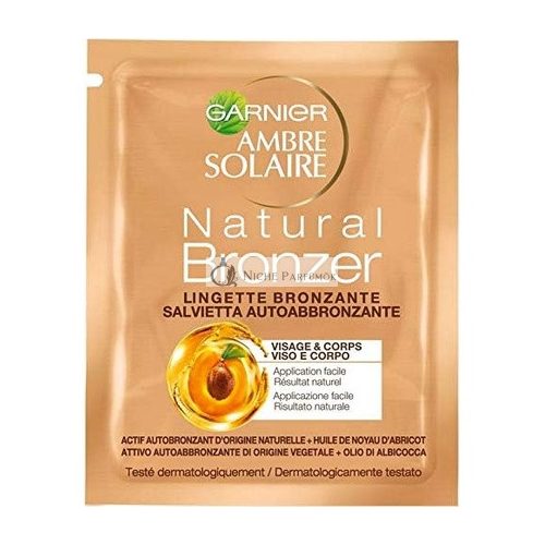 Ambre Solaire No Streaks Bronzer Self Tan Face Wipes 5.6ml