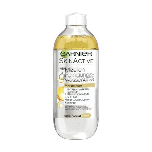 Garnier Micellar Cleansing Water All-In-One Waterproof Facial Cleanser for Sensitive Skin 400ml