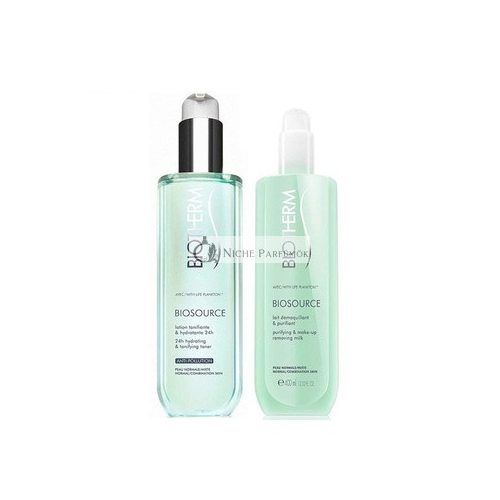 Biotherm Biosource 24h Hydrating Toner Normal Skin 400ml + Make Up Removing Milk 400ml