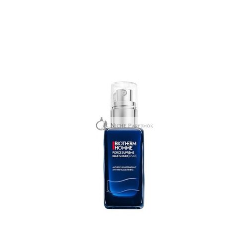 Biotherm Homme Force Supreme Blue Serum Revitalizing Anti Aging Face Serum for Daily Face Care Power Treatment for Men 60ml