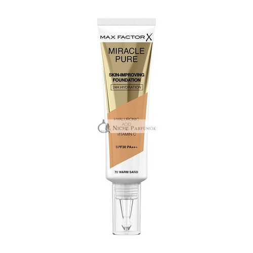 Max Factor Miracle Pure Foundation Warm Sand 70 30ml