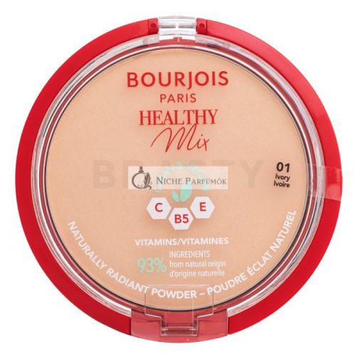 Bourjois Healthy Mix Clean & Vegan Powder púder matt hatású 01 Ivory 10 g