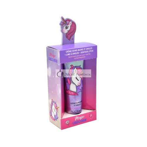 Take Care Unicorn Care Cream and Nail File, Lychee Scent, Vegan, Hydration, Children, Junior 30ml