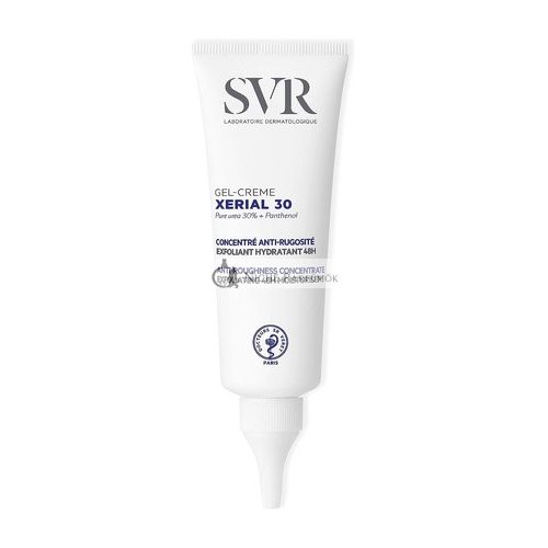 SVR XERIAL 30 Concentrated Body Gel-Cream 30% Pure Urea and Panthenol 48hr Exfoliating Moisturizer for Dry Rough Bumpy Skin Ingrown Hairs Keratosis Pilaris 75ml