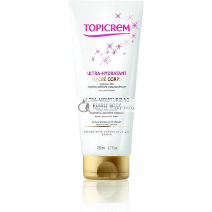 Topicrem Ultra-Moisturizing Pearly Body Lotion with Pearlescent Shine 200 ml