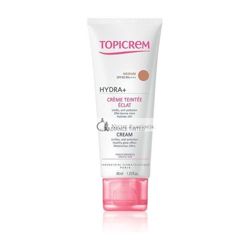 Topicrem Hydra+ Radiance Tinted Cream SPF 40 40ml Medium