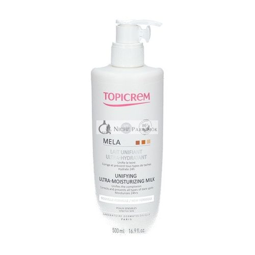 Topicrem Mela Ultra Moisturizing Body Milk 500ml - Floral Scented Liquid Texture