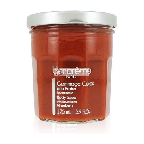 Blancrème Strawberry Body Scrub 175ml - 100% Natural Ingredients - Made in France - Exfoliating Body Scrub for Women & Men