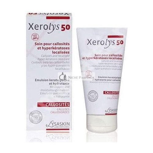 XEROLYS 50 Healing Urea Cream 50% for Dry Skin of Knees, Elbows, Feet, Psoriasis