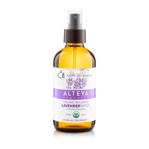 Alteya Organic Lavender Water Spray 240ml - 100% Pure Lavender Hydrolat - USDA Certified Organic - Face Toner, Revitalizing Body, Condition Hair & Scalp - Cleanse, Soothe, Balance, Hydrate