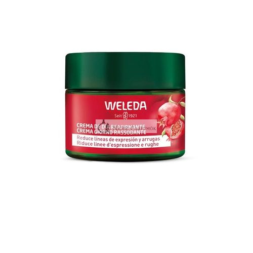 Weleda Pomegranate Firming Day Cream Reduces Lines and Wrinkles Brightens and Protects from Blue Light with Pomegranate Oil and Maca Peptides Natural Treatment 40ml