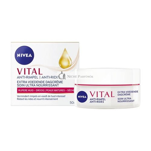 Nivea Vital Anti-wrinkle Extra Rich Day Cream Spf 30 - 50 Ml