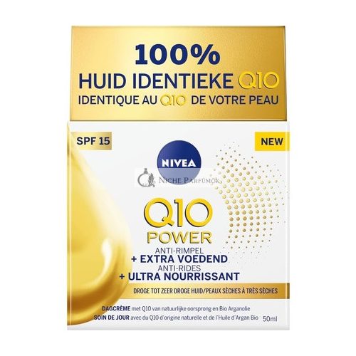 Nivea Q10 Power Extra Nourishing Anti Wrinkle Day Cream SPF15, 50ml