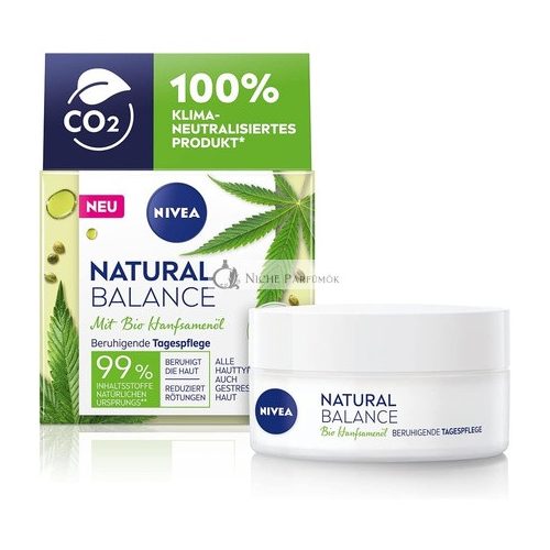 NIVEA Natural Balance Organic Hemp Seed Oil Soothing Day Cream 50ml