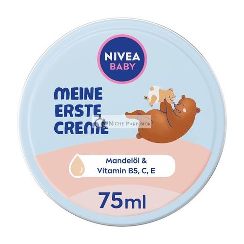 NIVEA BABY My First Cream Vegan and Hypoallergenic Skin Cream Moisturizing Cream for Babies with Almond Oil and Vitamins 75ml