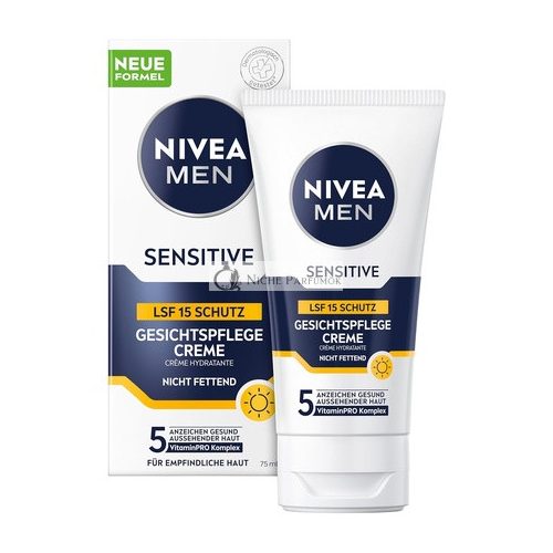 NIVEA MEN Sensitive Face Care Cream with SPF 15 75ml